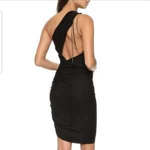 Haute Hippie black dress with chain detail